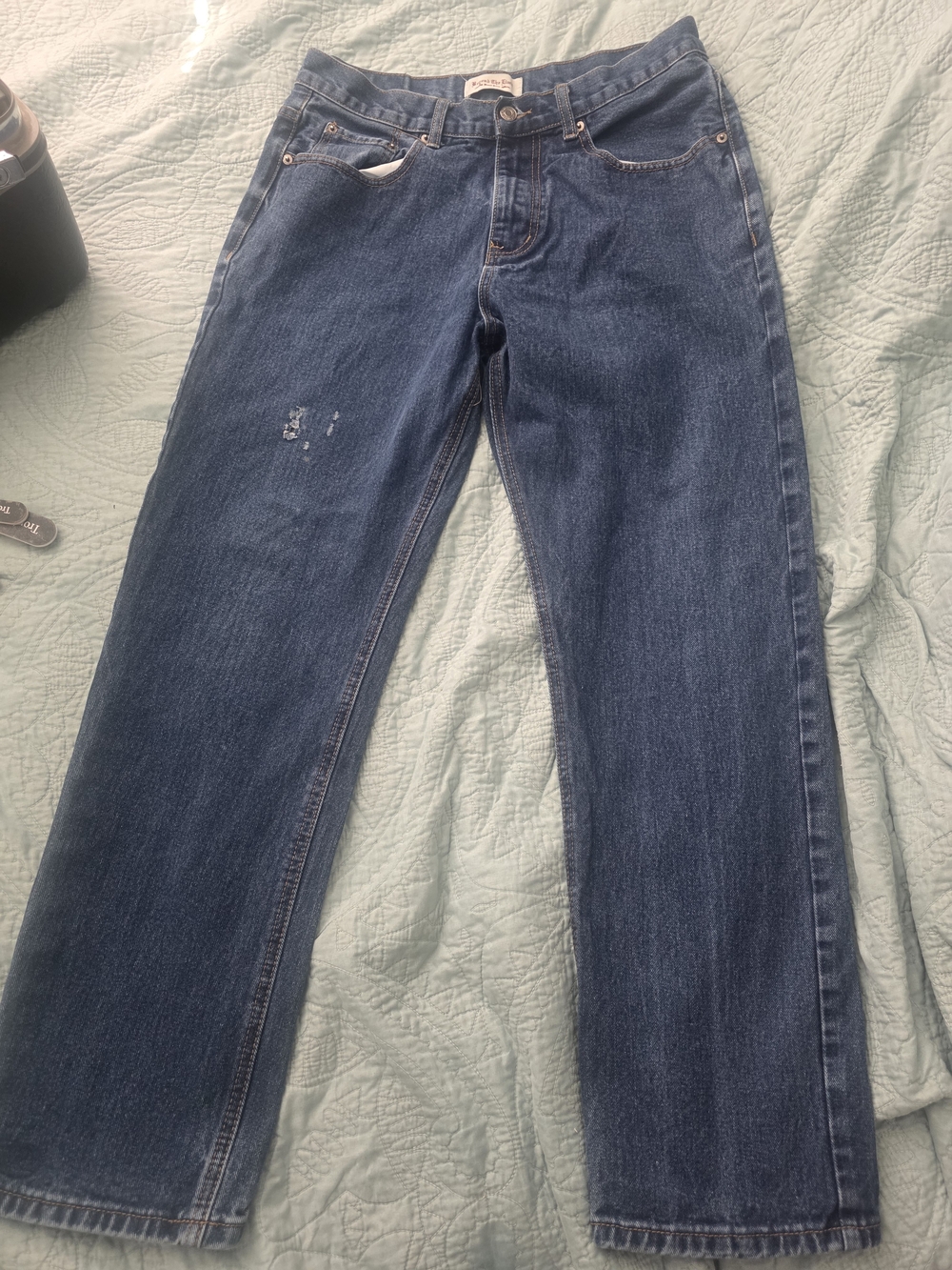 Beyond The Limit Classic Straight-Leg Dark Blue Denim Jeans